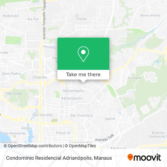 Condomínio Residencial Adrianópolis map