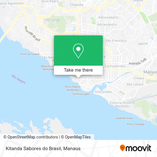 Kitanda Sabores do Brasil map