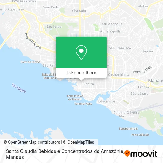 Santa Claudia Bebidas e Concentrados da Amazônia map