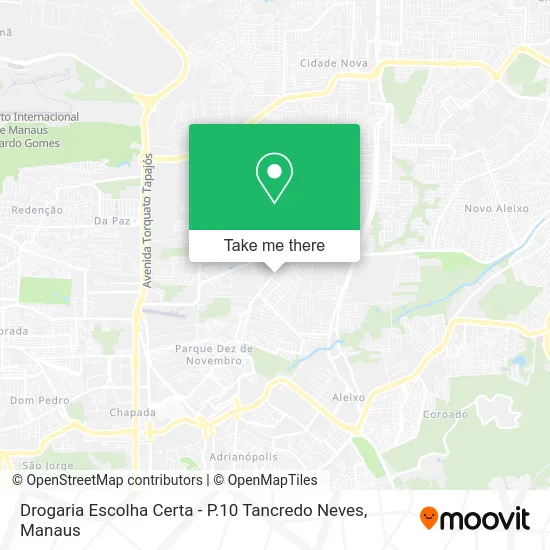 Drogaria Escolha Certa - P.10 Tancredo Neves map