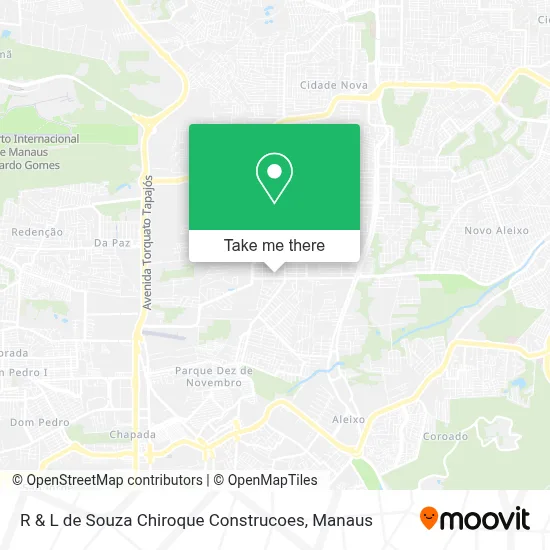 R & L de Souza Chiroque Construcoes map