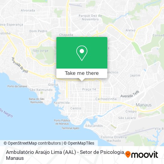 Ambulatório Araújo Lima (AAL) - Setor de Psicologia map