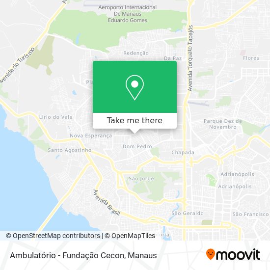 Ambulatório - Fundação Cecon map