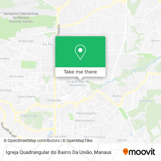 Igreja Quadrangular do Bairro Da União map