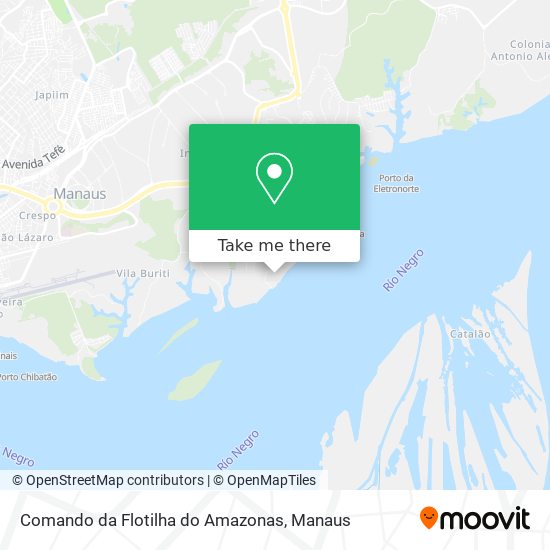 Mapa Comando da Flotilha do Amazonas