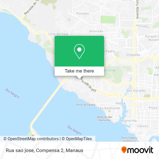 Rua sao jose, Compensa 2 map