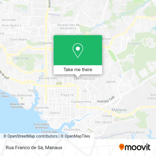 Rua Franco de Sá map