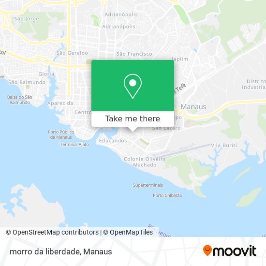 morro da liberdade map