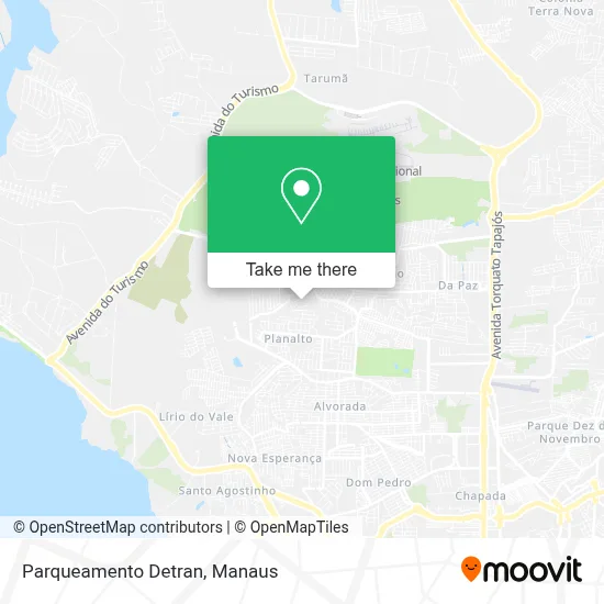 Parqueamento Detran map