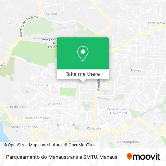 Parqueamento do Manaustrans e SMTU map