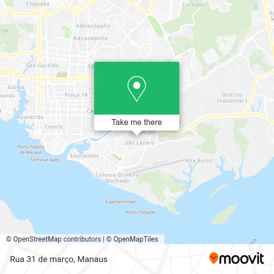Rua 31 de março map