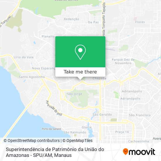 Superintendência de Patrimônio da União do Amazonas - SPU / AM map