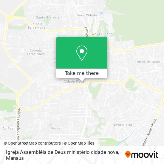 Igreja Assembléia de Deus ministério cidade nova map