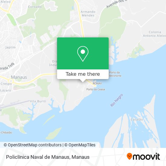 Mapa Policlínica Naval de Manaus