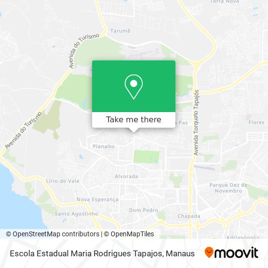 Mapa Escola Estadual Maria Rodrigues Tapajos