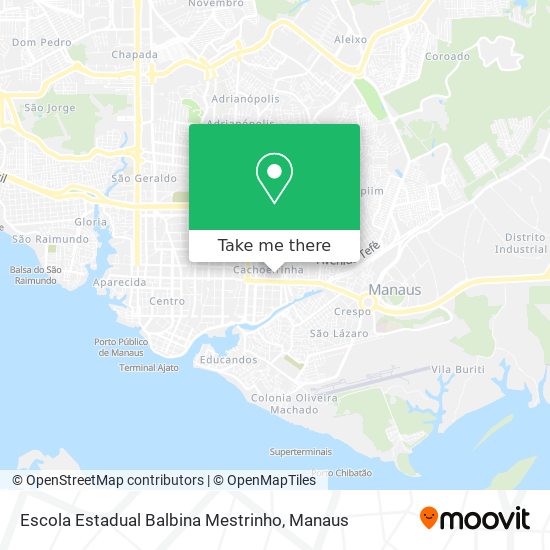 Mapa Escola Estadual Balbina Mestrinho