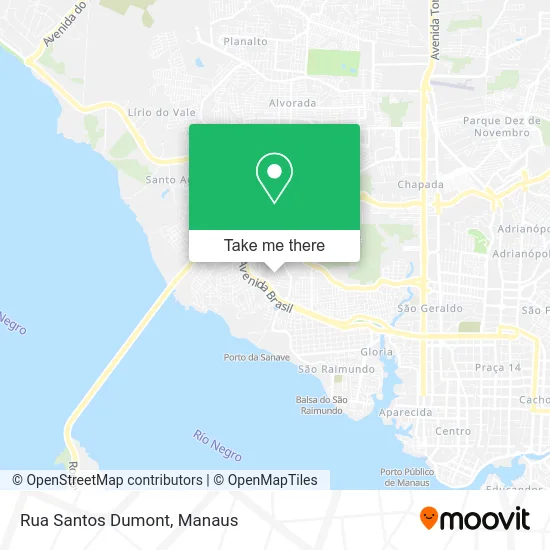 Rua Santos Dumont map