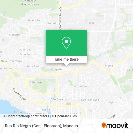Rua Rio Negro (Conj. Eldorado) map
