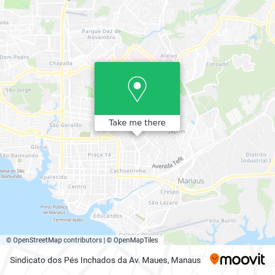 Sindicato dos Pés Inchados da Av. Maues map