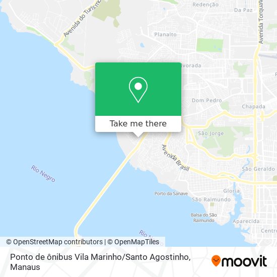 Ponto de ônibus Vila Marinho / Santo Agostinho map