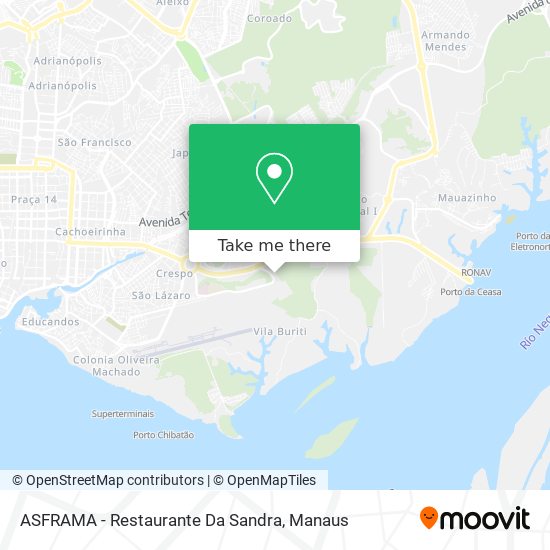 ASFRAMA - Restaurante Da Sandra map