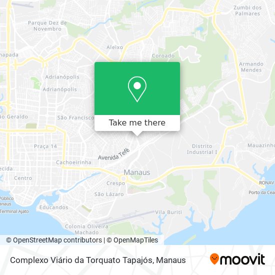 Mapa Complexo Viário da Torquato Tapajós