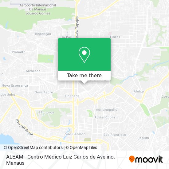 Mapa ALEAM - Centro Médico Luiz Carlos de Avelino