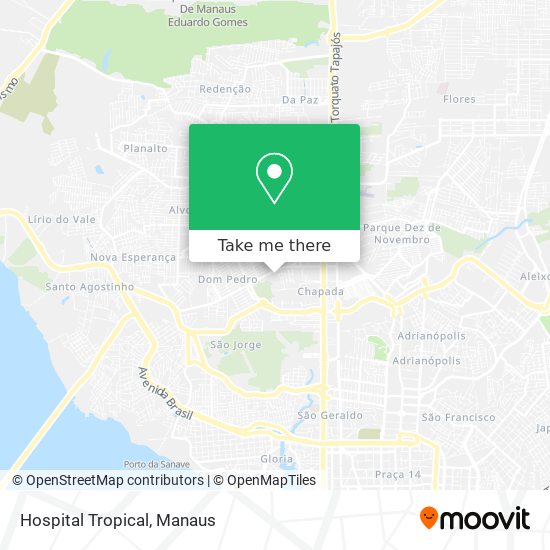 Hospital Tropical map