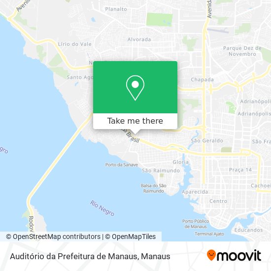 Auditório da Prefeitura de Manaus map
