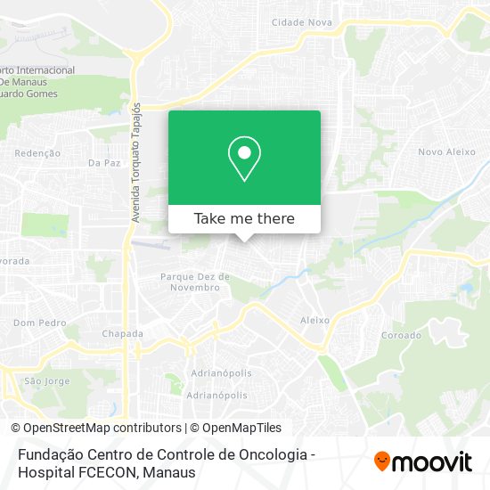 Fundação Centro de Controle de Oncologia - Hospital FCECON map