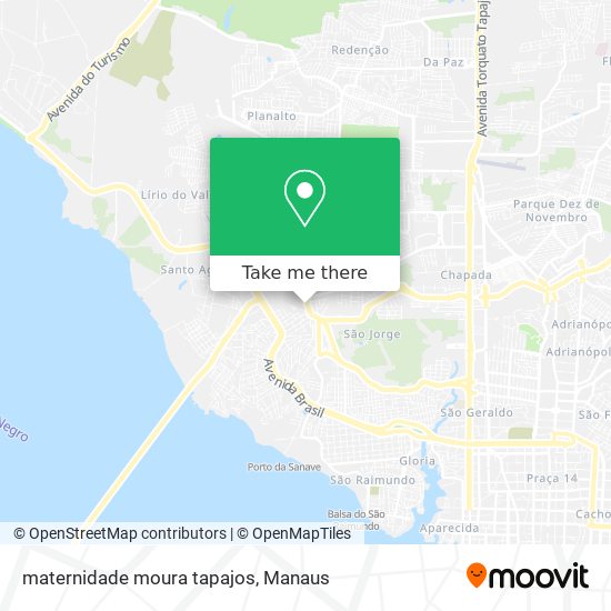 maternidade moura tapajos map