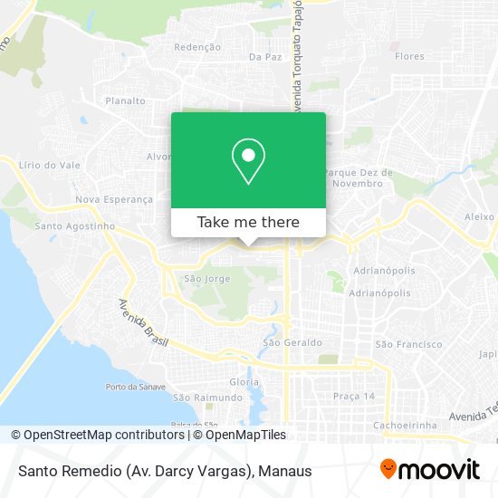 Mapa Santo Remedio (Av. Darcy Vargas)