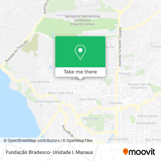 Fundação Bradesco- Unidade I map
