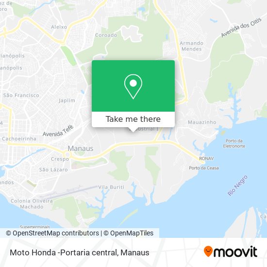 Moto Honda -Portaria central map