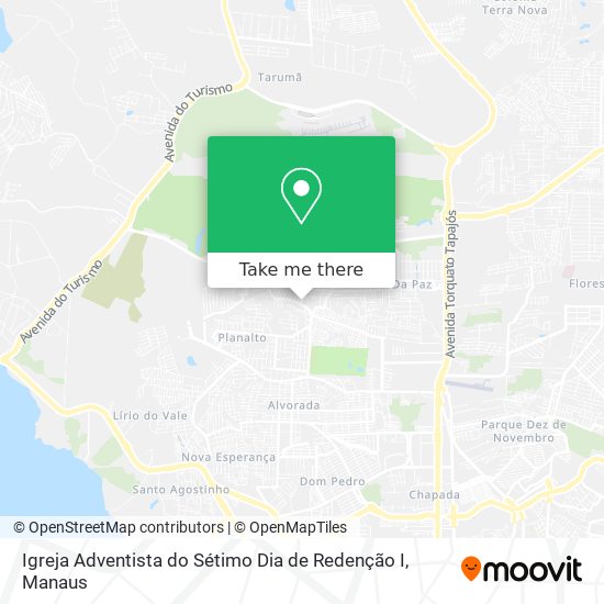 Mapa Igreja Adventista do Sétimo Dia de Redenção I