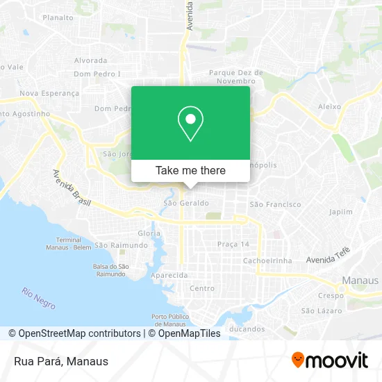 Rua Pará map