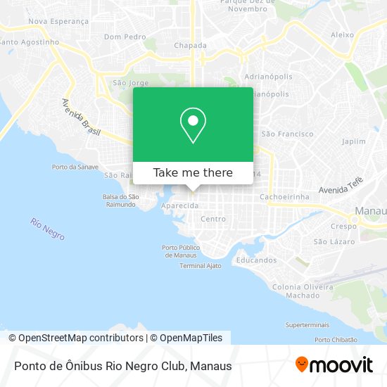 Ponto de Ônibus Rio Negro Club map