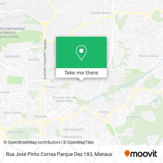 Rua José Pinto Correa Parque Dez 183 map