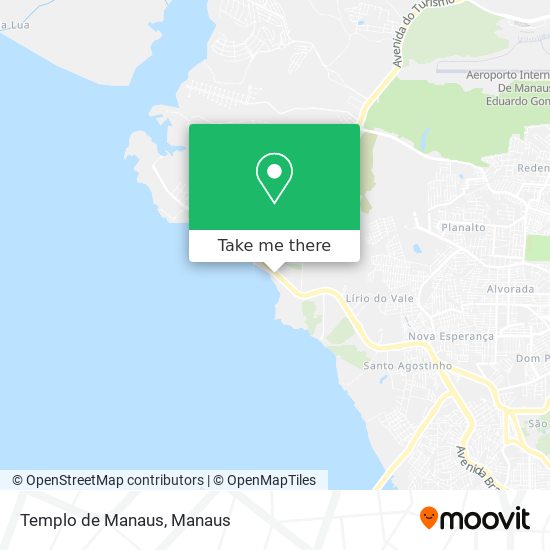 Templo de Manaus map