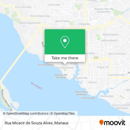 Rua Moacir de Souza Alves map