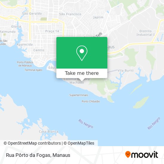 Mapa Rua Pôrto da Fogas