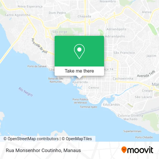 Rua Monsenhor Coutinho map