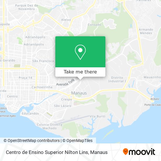 Centro de Ensino Superior Nilton Lins map