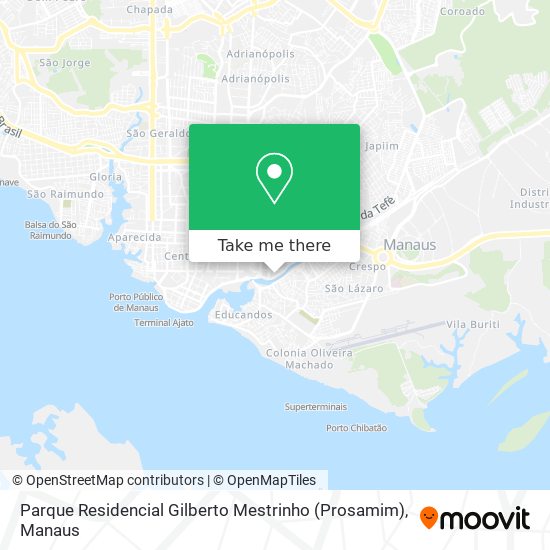 Parque Residencial Gilberto Mestrinho (Prosamim) map