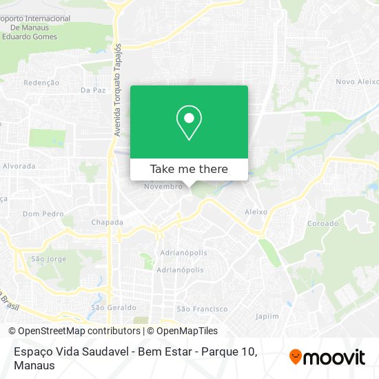 Espaço Vida Saudavel - Bem Estar - Parque 10 map