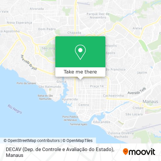 DECAV (Dep. de Controle e Avaliação do Estado) map