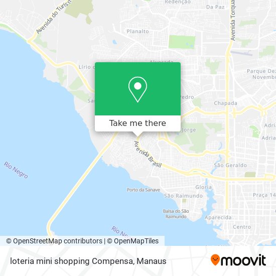 loteria mini shopping Compensa map