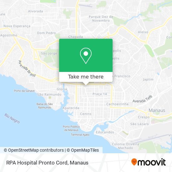 RPA Hospital Pronto Cord map