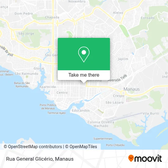 Rua General Glicério map