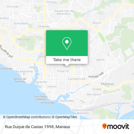 Rua Duque de Caxias 1998 map